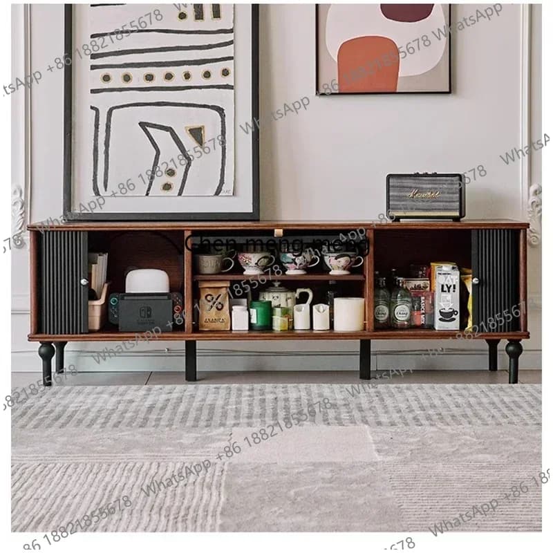 DD  Modern Entertainment Center TV Stands Cabinet Living Room Supports TV Stands Storage Wooden Home Furniture Armoire