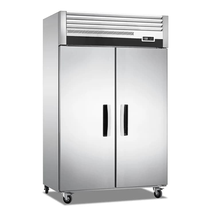 Commercial Kitchen Upright Big Capacity Vertical 2 Door Freezer Vertical Large Refrigerators