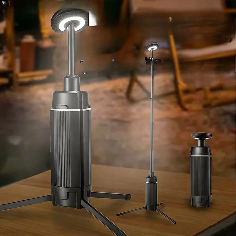 Portable Camping Lantern Telescopic LED Work Light USB Rechargeable 2000LM Outdoor BBQ Fishing Tent Emergency Lamp With Tripod