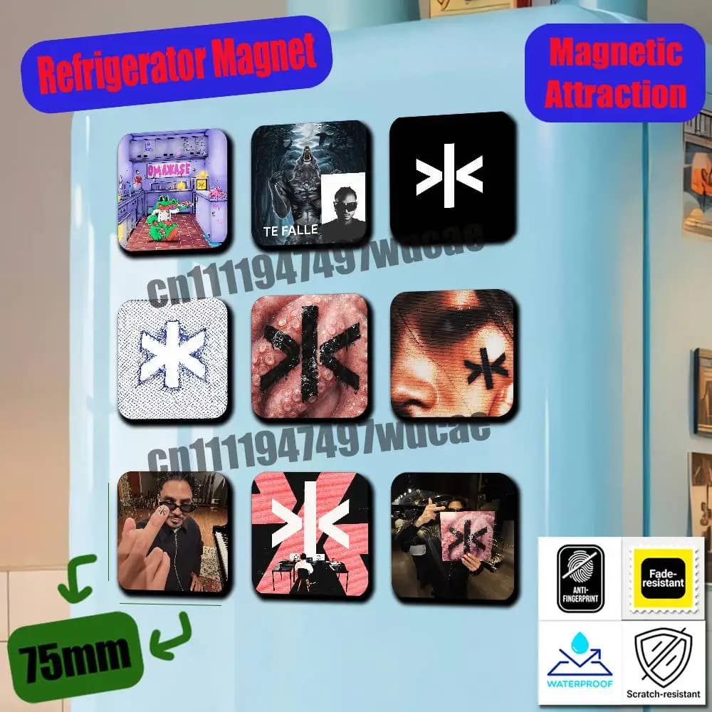 For A-Alvaro Diaz OMAKASE Fridge Magnets Freezer Metal Cabinet Custom Refrigerator Magnetic Card Case
