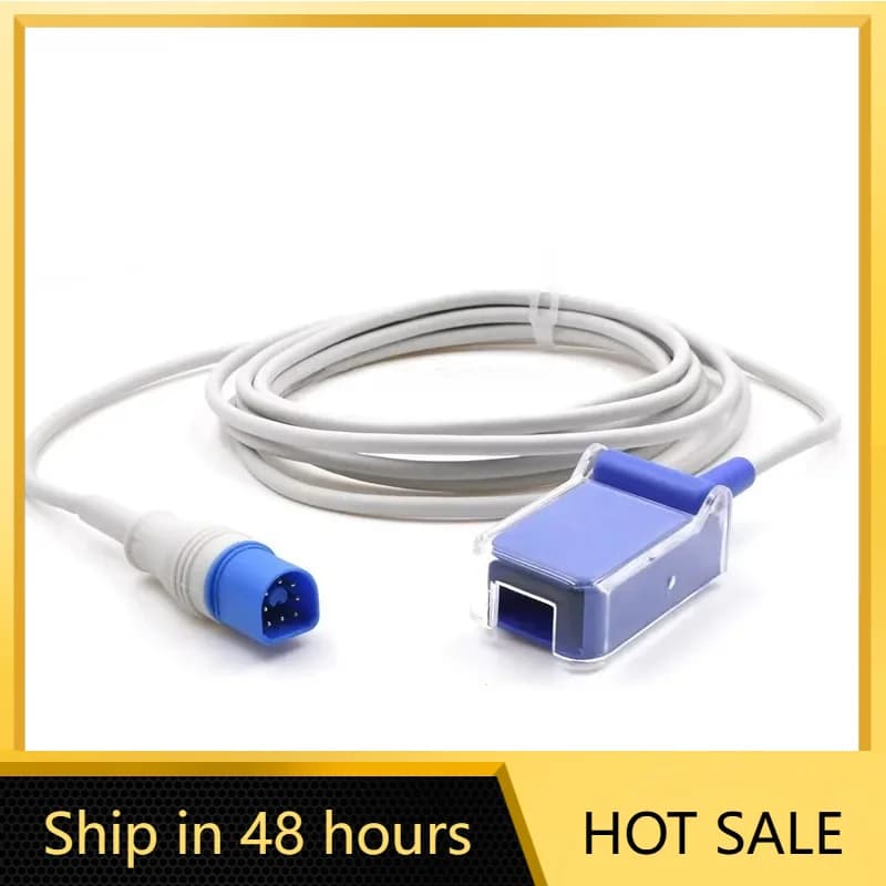 Factory Supply Reusable Phillippsss M8105AS SpO2 Sensor Extension Cable IntelliVueS MP70 Spo2 Adapter Cable for Hospital Use