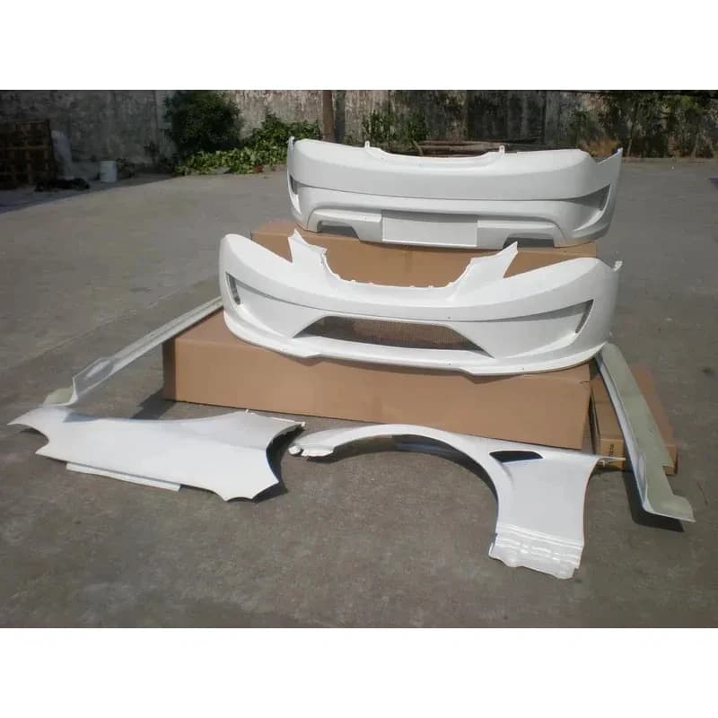 Factory Plastic Bumper Body Kit 2008-2010 Coupe Models, Fiberglass Front End.