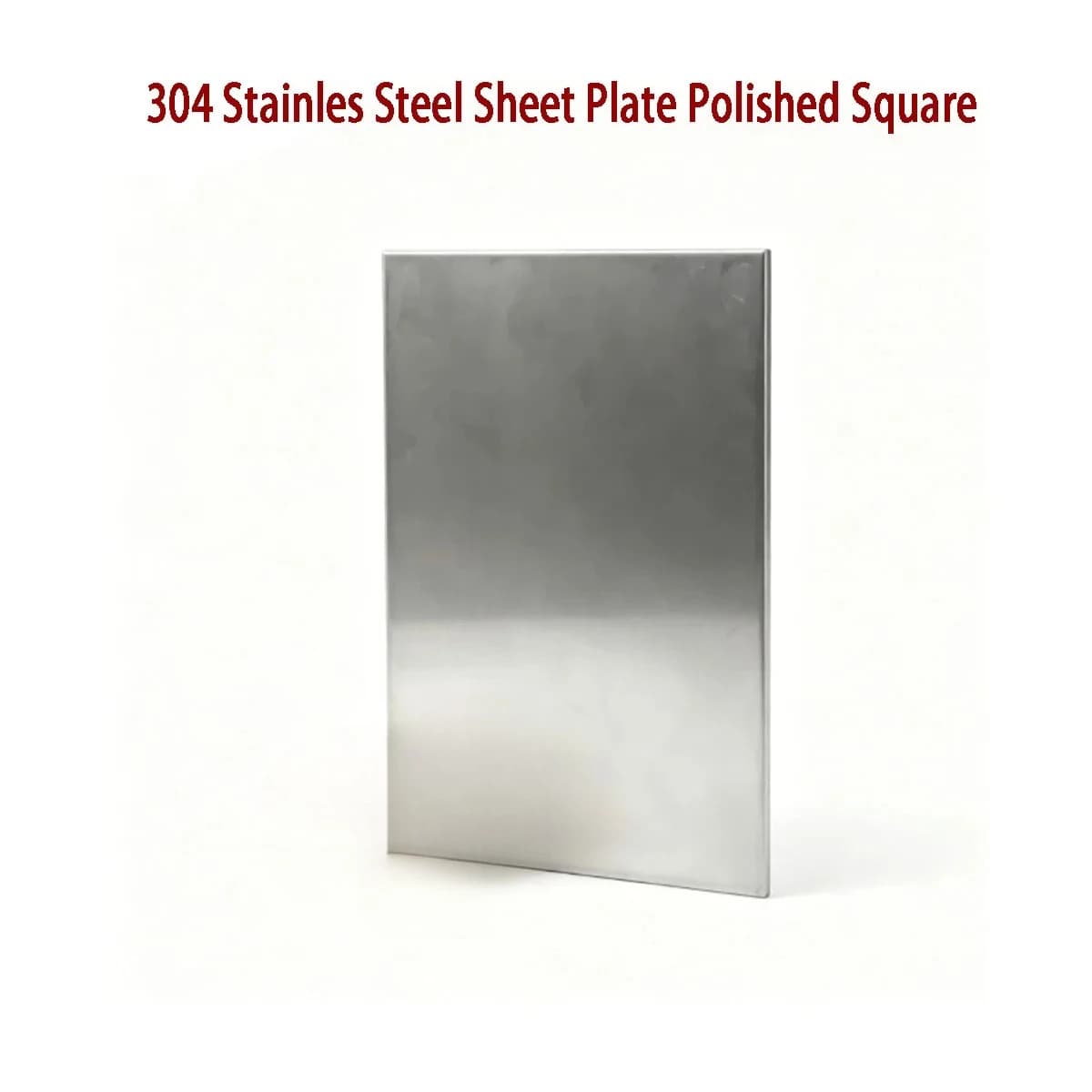 304 Stainless Steel Polished Square Sheet Plate 0.5/0.8/1/1.5/2/3mm Thick
