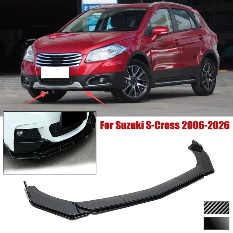 5pcs Front Bumper Shovel For Suzuki S-Cross 2006-2026 Spoiler Front Bumper Deflector Anti Scratch Protection Device Accessories
