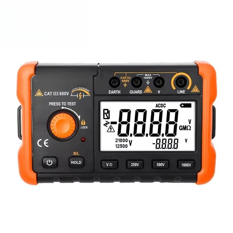 RuoShui 60B+ High Voltage Insulation Meter  Resistance Testers 250V 500V 1000V Digital Insulation Tester