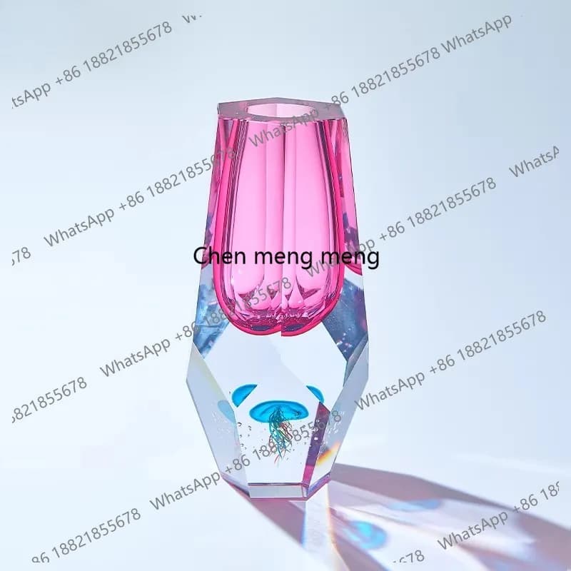 Home high-end, simple, light luxury, petal housewarming glazed vase