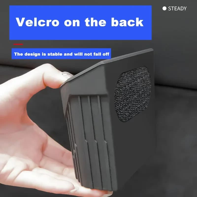 Dashboard Mini Storage Box For Tesla Model 3 / Y Silent Sticky Auto Storage Pocket Silicone Trash Can For Tesla Car Phone Case