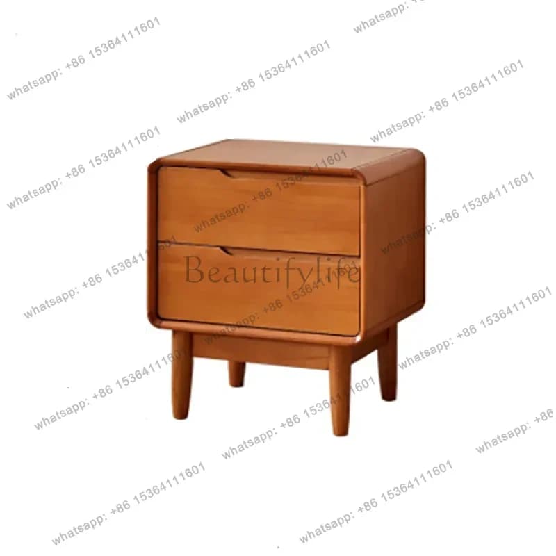 Factory Direct Comfortable Nordic Night Table European Senior Movable Modern Nightstand Movable Slim Tavolino Da Letto Bedroom F