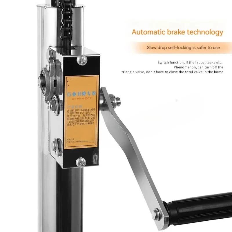 3.4M/3.7M/4.3M Folding Light Bracket Stainless Steel Repair Light Lamps And Lanterns Installation Lift Rack