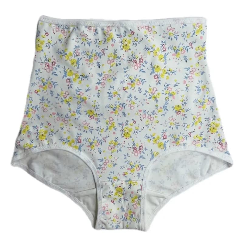 Loose High Waist Plus Size Women Underwear Printed Skin-Friendly Breathable Quick Dry Panties Comfortable Soft Party Briefs