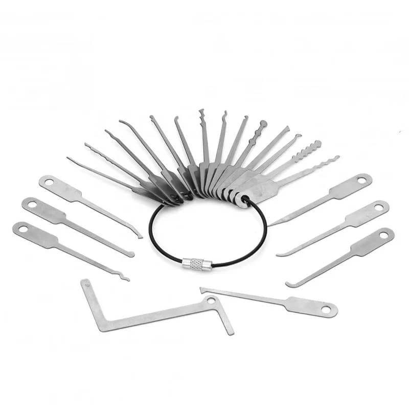 22 IN 1 Full Set Universal Wrench Suitable Tool Portable Tool for Unlocking Doors Use Opening Doors When Keys Are Forgotten