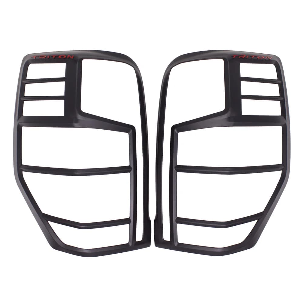 For MITSUBISHI TRITON 2019- 2022 Accessories Tail Lamp Cover Tuning Car Accessories Matte Black