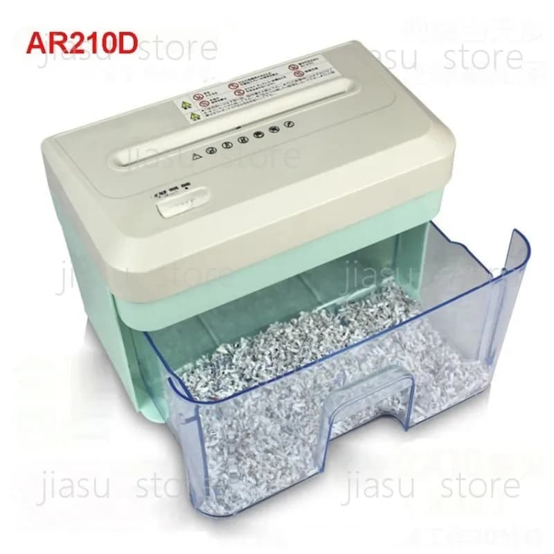 AR210D 2.1L Electric Mini Shredder File Shredder Strip Office Home High Power Electric Shredding 110-220V Paper Shredder 156mm