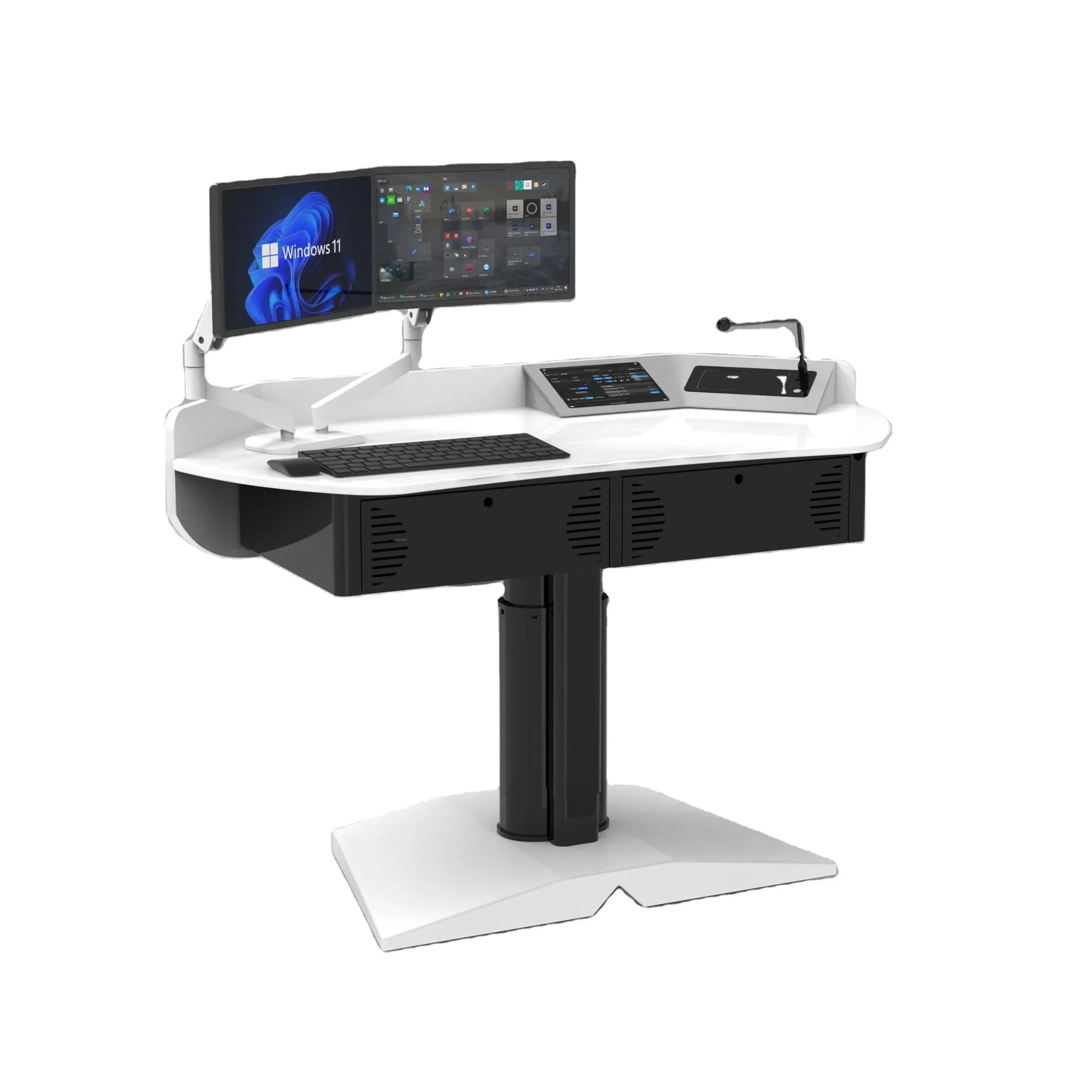 FK530T Smart Digital Podium with LCD Screen & Built-in Speaker for Multimedia Classroom