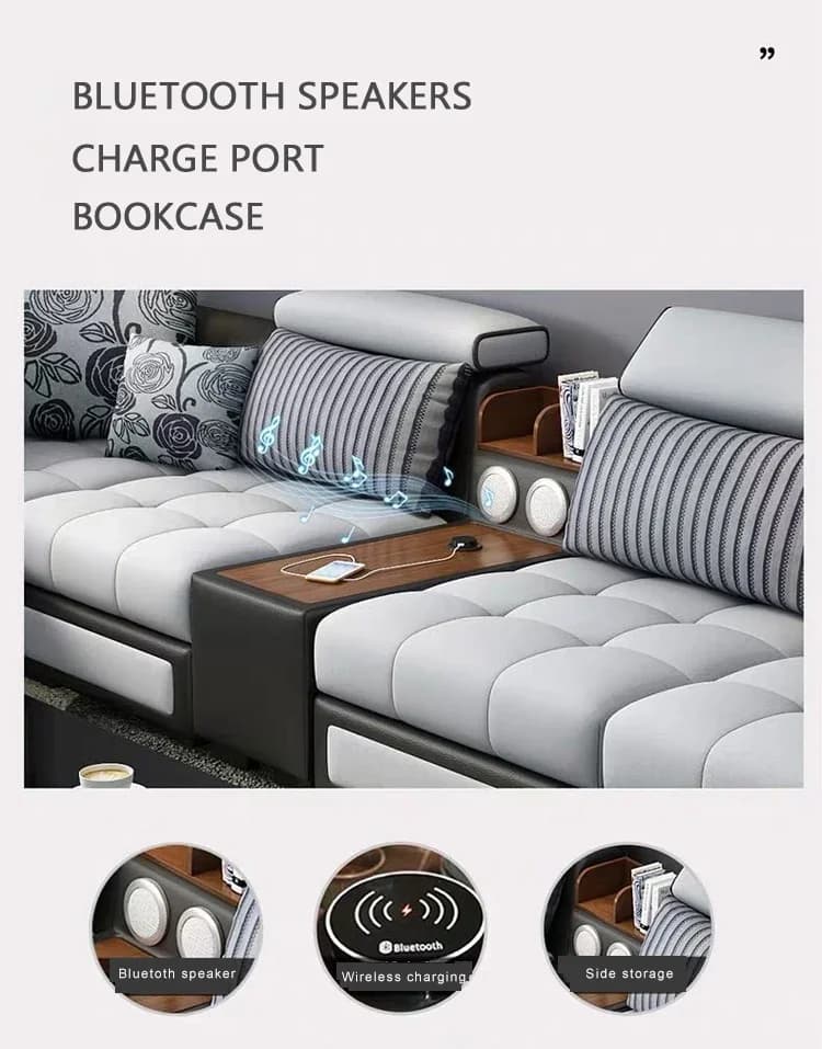 Modern Luxury High Grade Living Room Sofa Set 7 seater velvet sofa u shaped Furniture Fabric Full Leather Pu Surface 1+2+3 Sofas