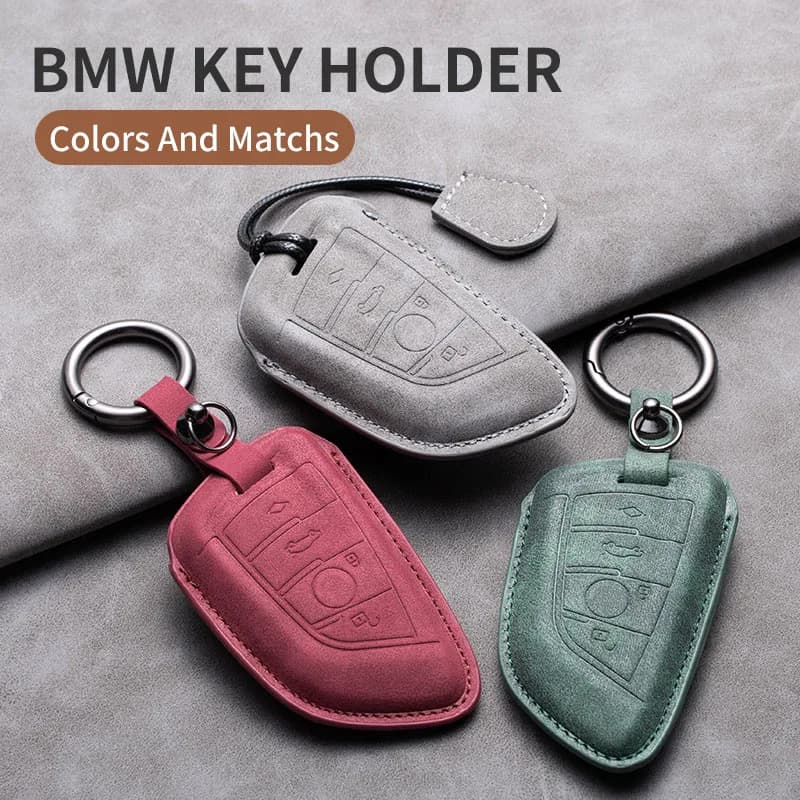 Leather Car Remote Key Case Cover Protection Shell Keychain For Audi A3 A4 B9 A6 A7 4K A8 E-tron Q5 Q8 C8 D5 SQ8 Car Key Bag