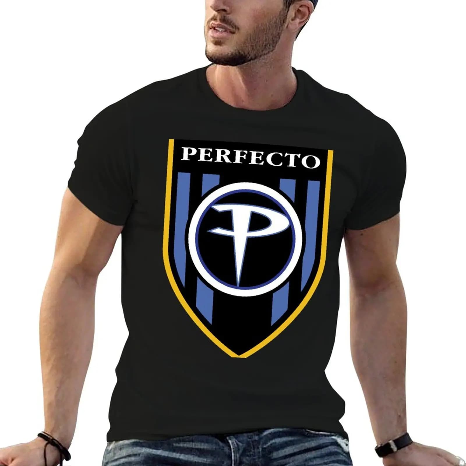 Perfecto Records (Dark Color) T-Shirt shirts graphic tees Funny t-shirt mens clothing