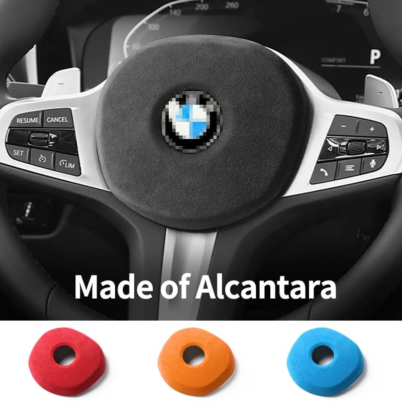 For BMW G-Chassia Steering Wheel Panel Cover Boot Anti Scratch Car Interior Premium Tuning Accessories Made of Alcantara Style A