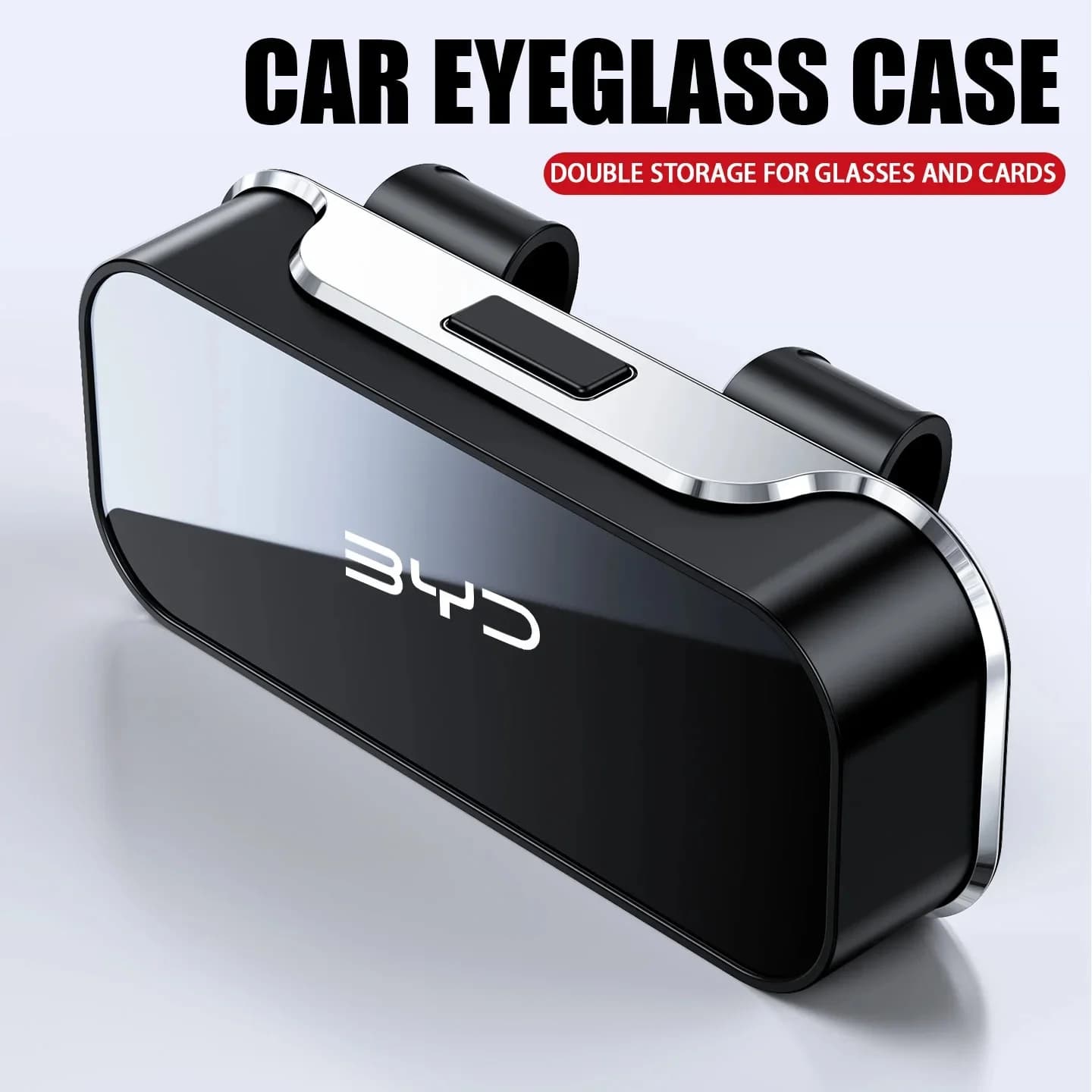 Multifunctional Sun‑Visor Sunglasses Case Holder For BYD Dolphin Seal Atto3 Han Tang Song Yuan Glasses & Card Storage Box Interi