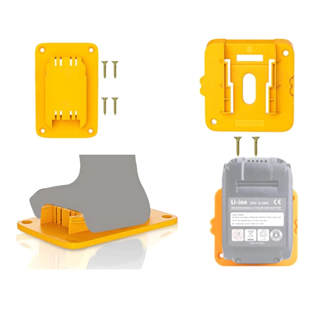 Battery Tool Holders Compatible For Dewalt 20v 60v Batteries And Power Tools  Battery Storage Holder Wall Mount Battery Dock