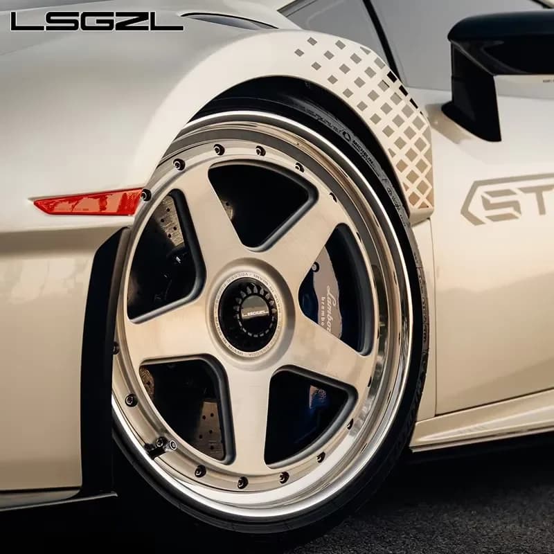 Custom Forged Wheel 18 20 21 22 Inch RIM Polished Lip 5x114.3 5x112 5x130 6x139.7 Jante for SF90 C8 Z06