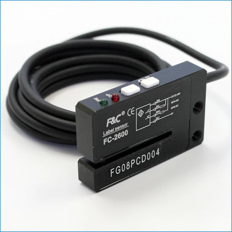 FC-2600p Side Labeling Machine 24VDC Self-adhesive Label Sensor for Opaque Labels