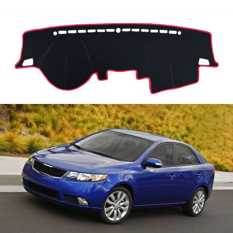 Car Dashboard Cover Dash Mat Board Pad Dashmat Anti-UV Sunshade Carpet For Kia Forte 2009-2013 TD Cerato Vivaro Koup Accessories