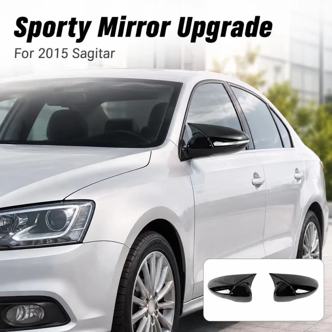 For 15 Volkswagen Sagitar Modified Reversing Mirror Cover Horn Rearview Mirror Housing Car Accessories