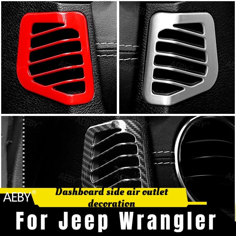 For Jeep Wrangler 2018-2023 Car dashboard air outlet cover suitable for decoration,vent cover,Air conditioner side outlet
