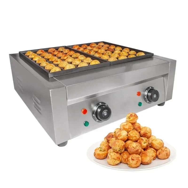 2 board electric octopus grill making machine octopus ball grill frying pan making machine electric Hot sales