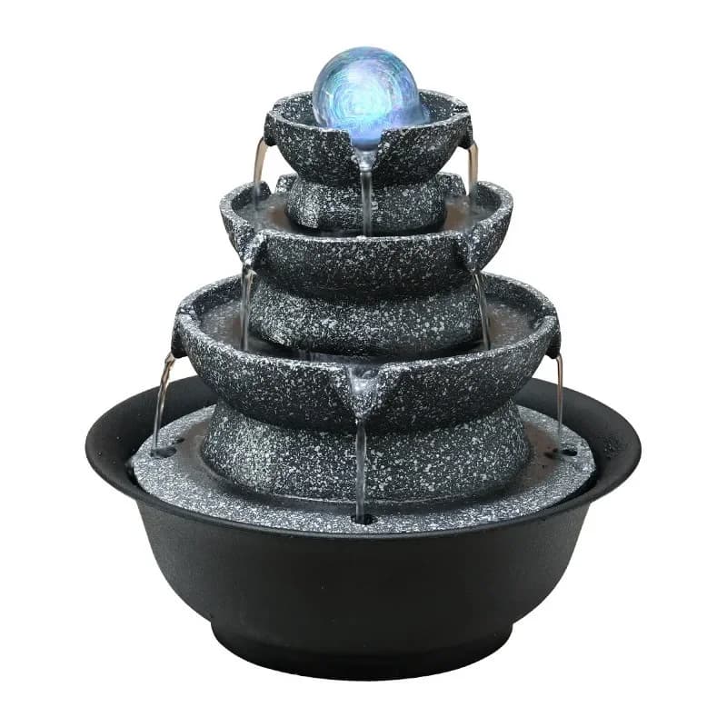 Chinese-style Bafanglai desktop circulating water fountain office living room lucky ornament opening landscaping decoration