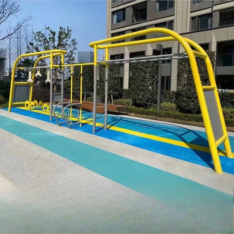 Outdoor fitness equipment facilities combination Community park Community sports Fitness path Elderly physical exercise