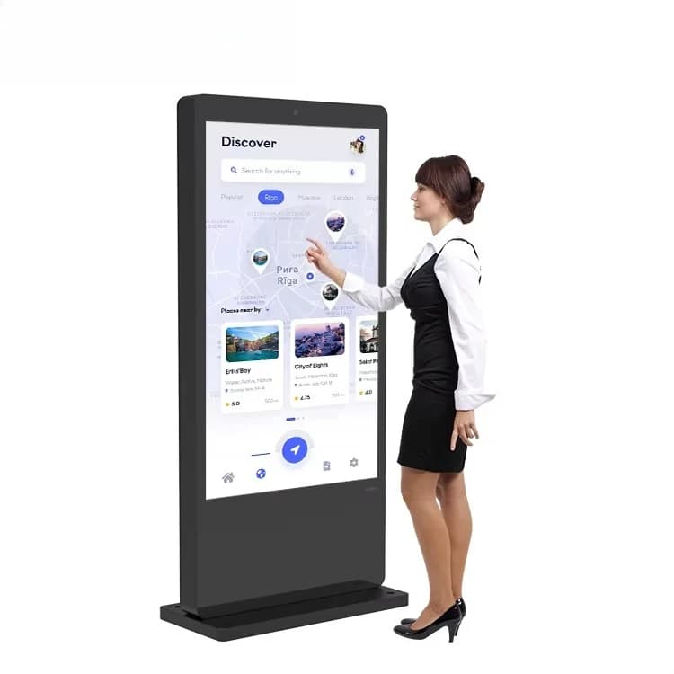 32 43 50 55 65 75 Touch Advertising Player Stand Waterproof Advertising Equipment