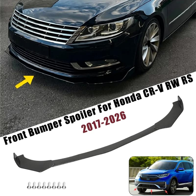 Sport Front Bumper Splitter Spoiler Lip For Honda CR-V RW RS 2017-2026 5Pcs Adjustable Sectional Car Exterior Tuning Body Kit
