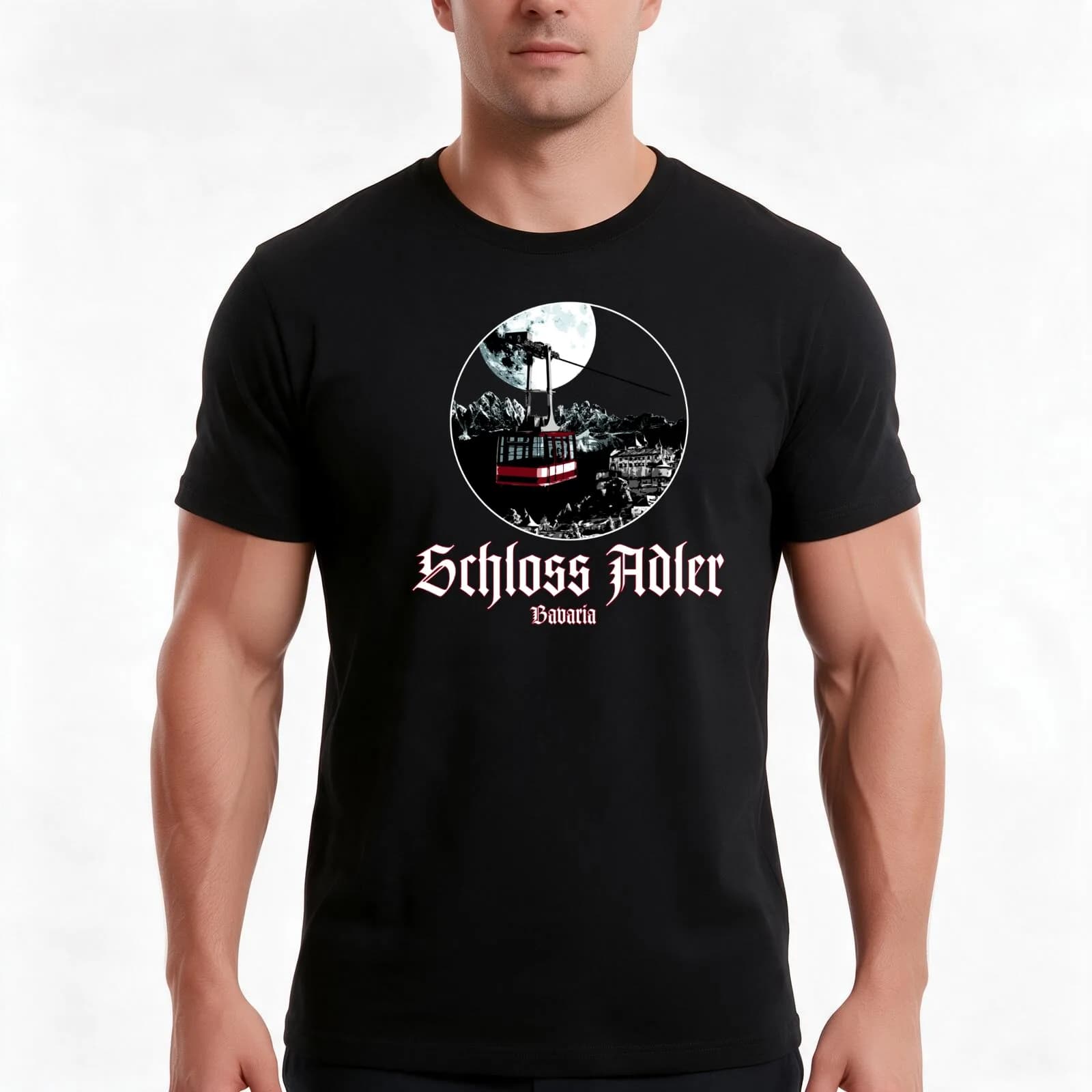 Schloss Adler : Inspired by Where Eagles Dare T-Shirt, Summer Casual Cotton Tee, Oversized Streetwear Tops, Unisex Men Women