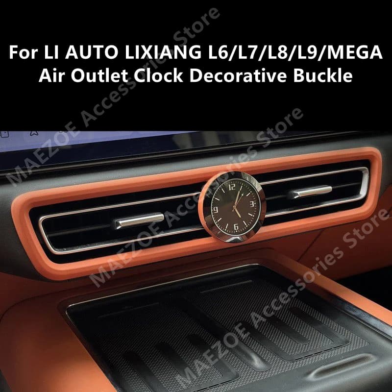 For LI AUTO LIXIANG L6/L7/L8/L9/MEGA Air Outlet Clock Decorative Buckle,Car Interior Modification Accessories Refit