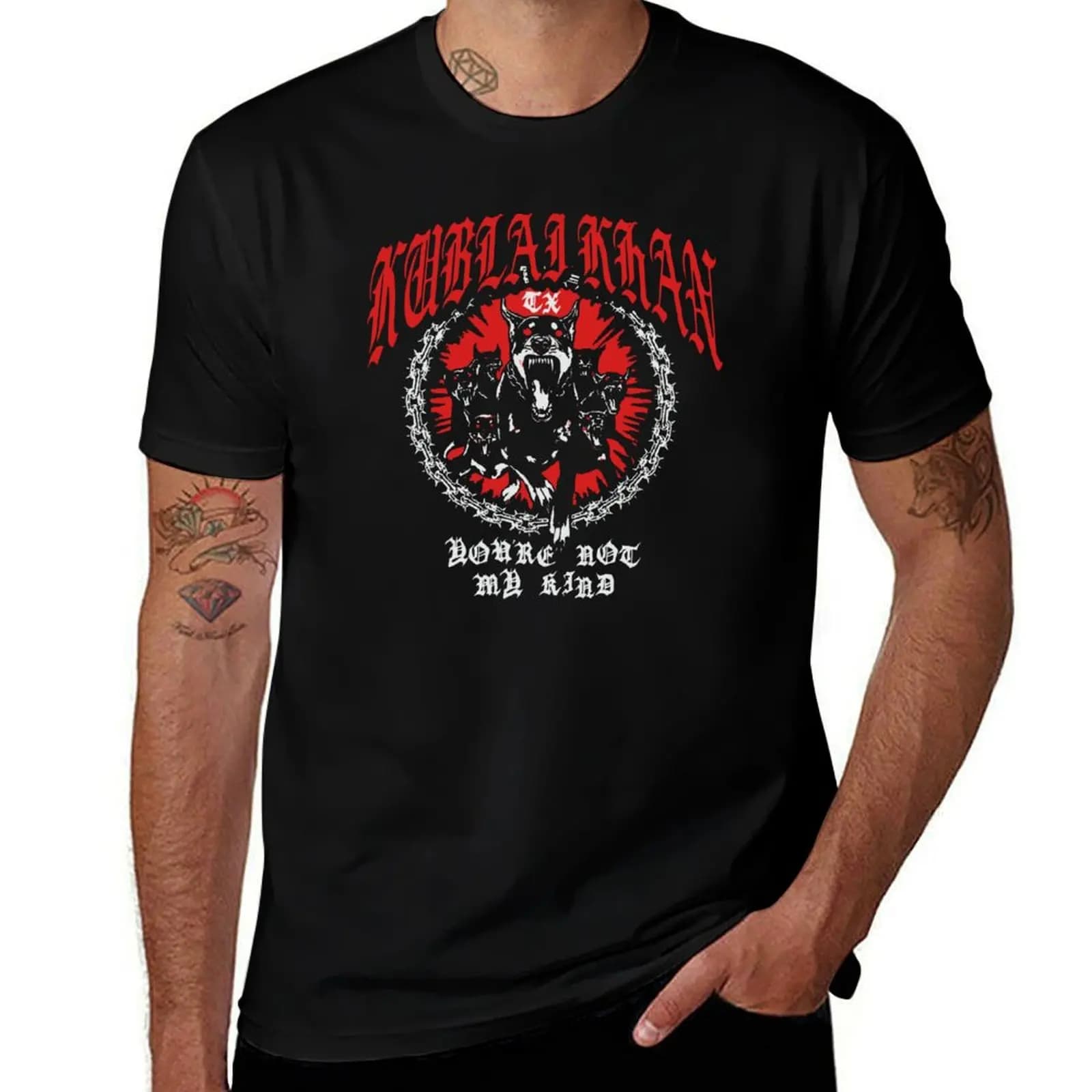 Kublai Khan TX T-Shirt Graphic Print Short Sleeve T-Shirt