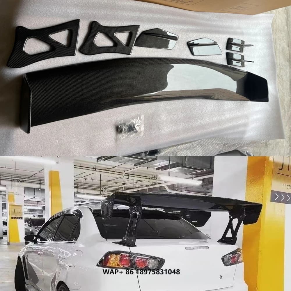 Suitable for EVO GT Wing Tail Spoiler  Lancer GT Style Wing Carbon Fiber(160MM) Tail Spoiler