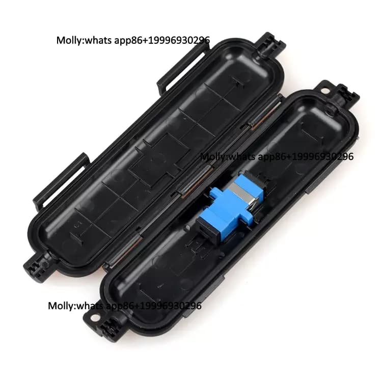Ftth Drop Cable Splicing Protective  SC Adapter Connection 1 Core Fiber Optic Cable protection Box DSB-1A