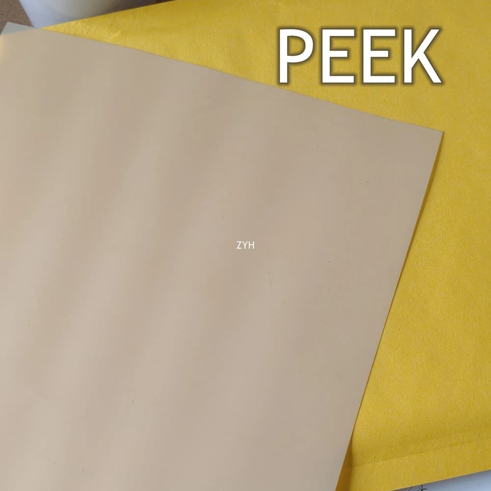 0.025mm to 0.2mm PEEK Film Foil KetaSpire Plate Polyether-Ether-Ketone Panel Sheet Material High Temperature Resistance