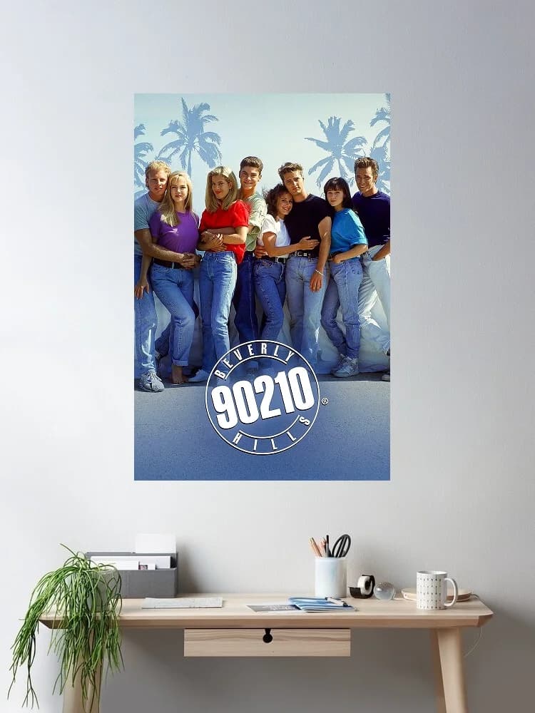 Beverly Hills 90210 Tv Series, Art Print Silk Poster Home Wall Decor
