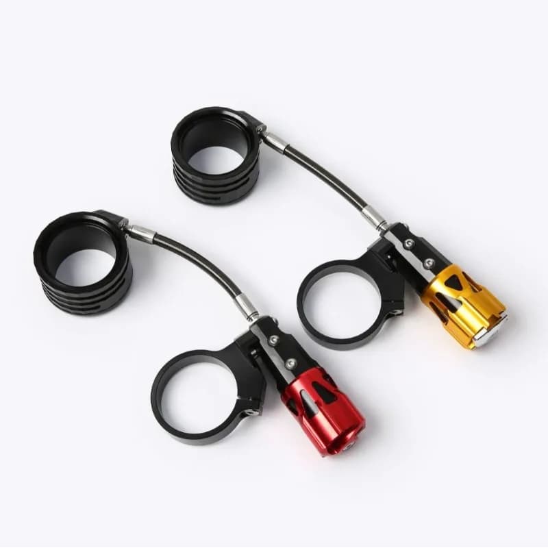Motorcycle rear shock absorber preload adjustable ring modified aluminum alloy rear shock absorber gas cylinder adjustable