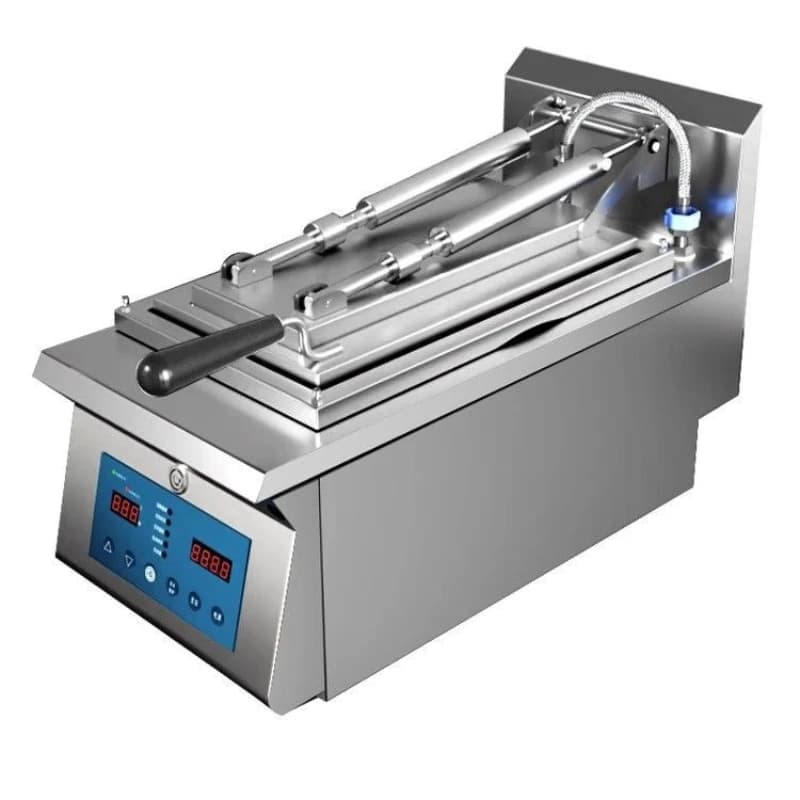 Commercial automatic frying dumpling machine automatic water spray Japanese electric desktop pot sticker machine