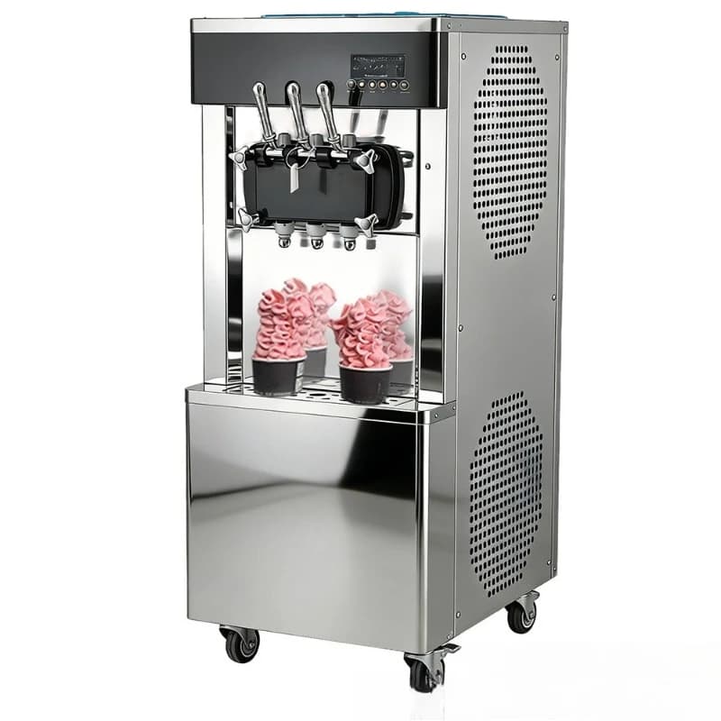 High puffed commercial ice cream machine 30 cups crispy cone ice cream machine
