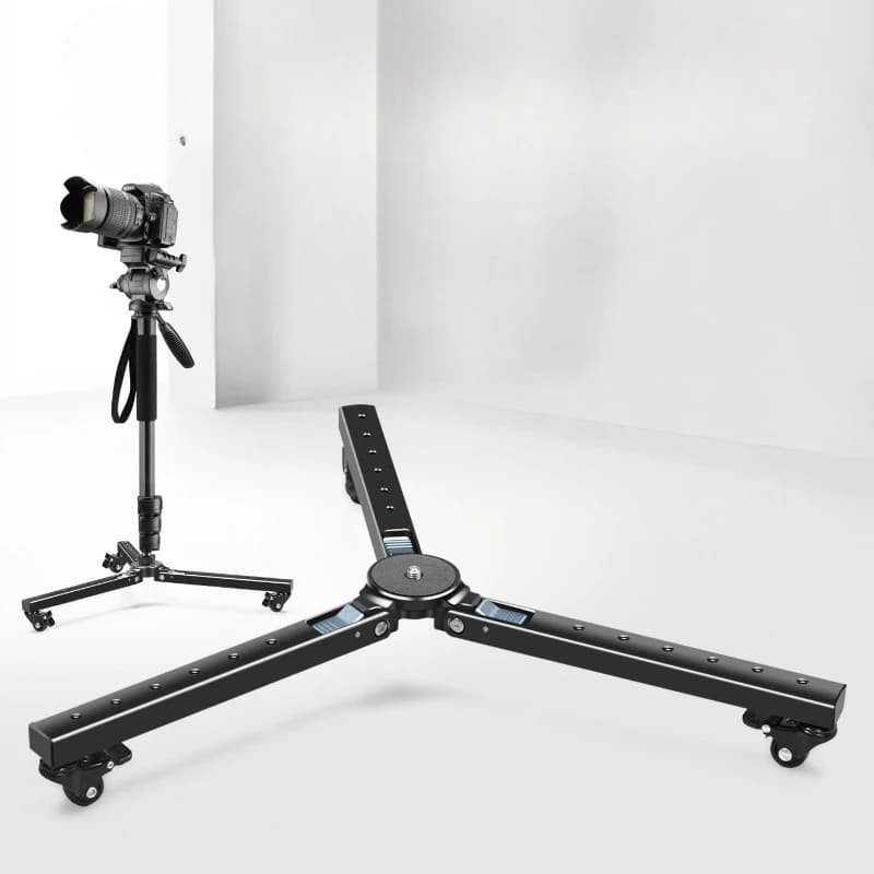 Universal moving track tripod, tripod photography base