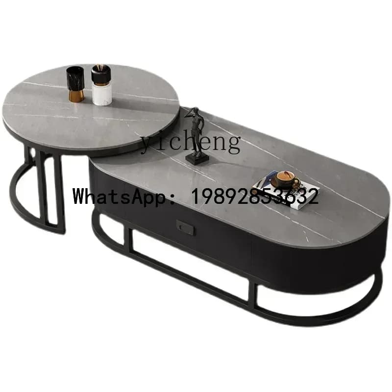 z7 rock slab coffee table light luxury simple modern small coffee table combination household living room balcony small