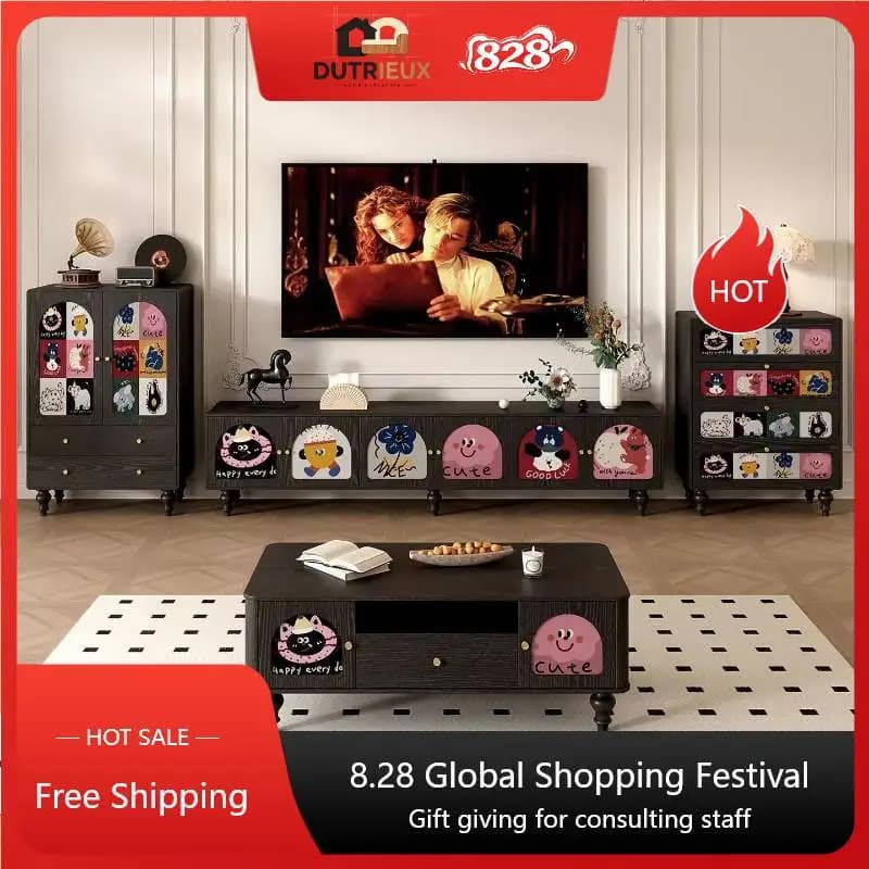 Living Room Tv Cabinet Storage Black Nordic Designer Unique Tv Cabinet Apartments Modern Fernseher Tisch Furniture For Home