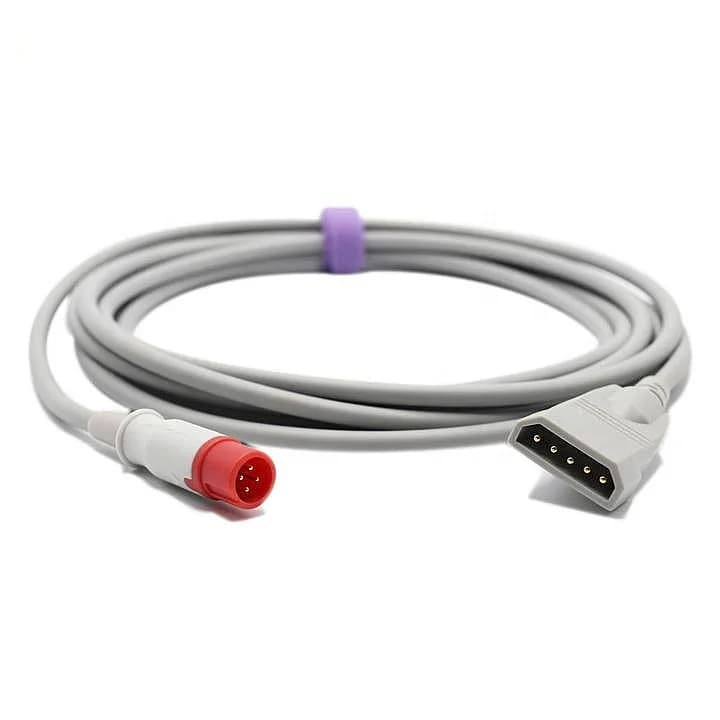Compatible with  Biolights IBP Adapter Cable Utahs Transducer 4-pin 3.2m Model SB0623