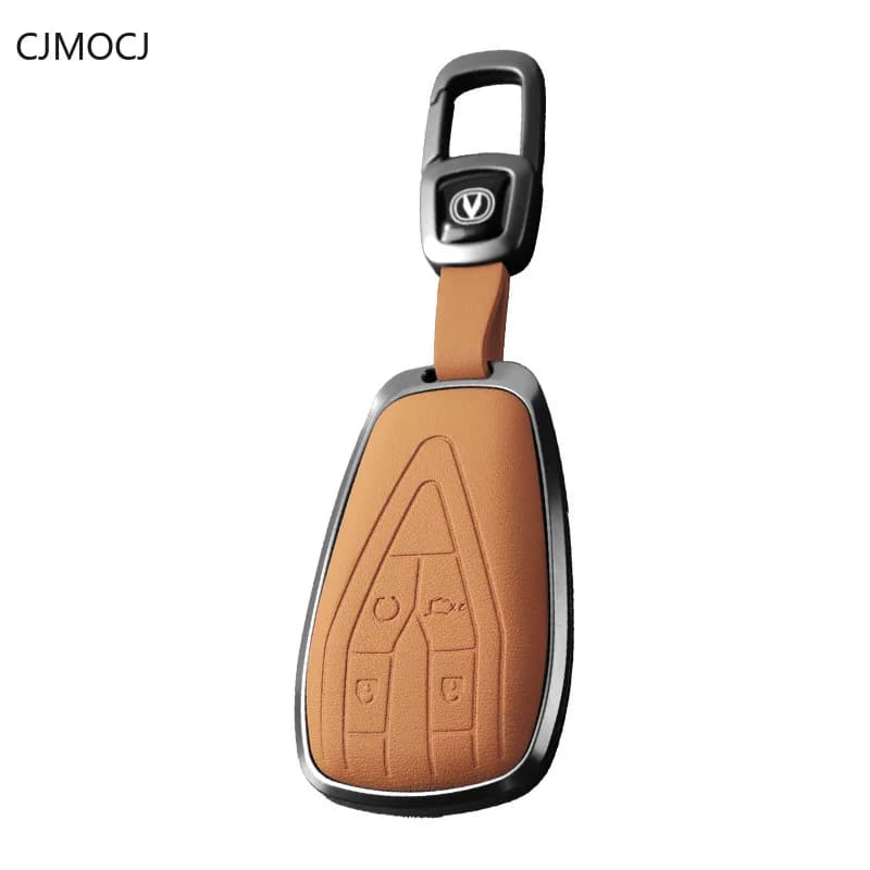 For Changan UNI-V CS35 CS55 Plus Eado CS75 Plus Oshan Z6 UNI-T Key Case Cover, Aluminum Alloy Key Fob Shell, Changan Accessories