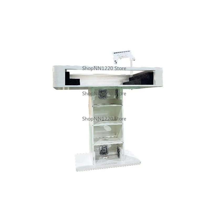 DJ Control Tower Podium Stand with Flight Case for 4 Controllers Compatible with Pioneer XDJ DDJ CDJ Rane DJ Equipment Stand